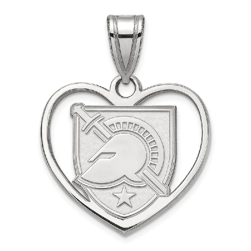 Shop Dazzling Jewelry At The Best Prices Sterling Silver Military Academy Shield Heart Pendant