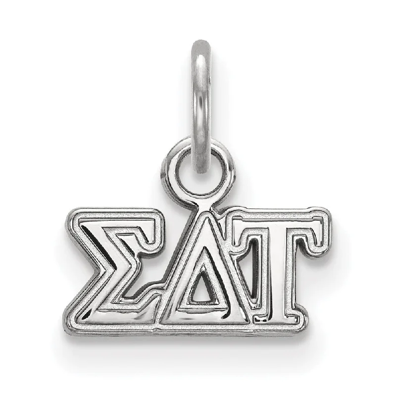 Sterling Silver Sigma Delta Tau XS (Tiny) Greek Letters Charm