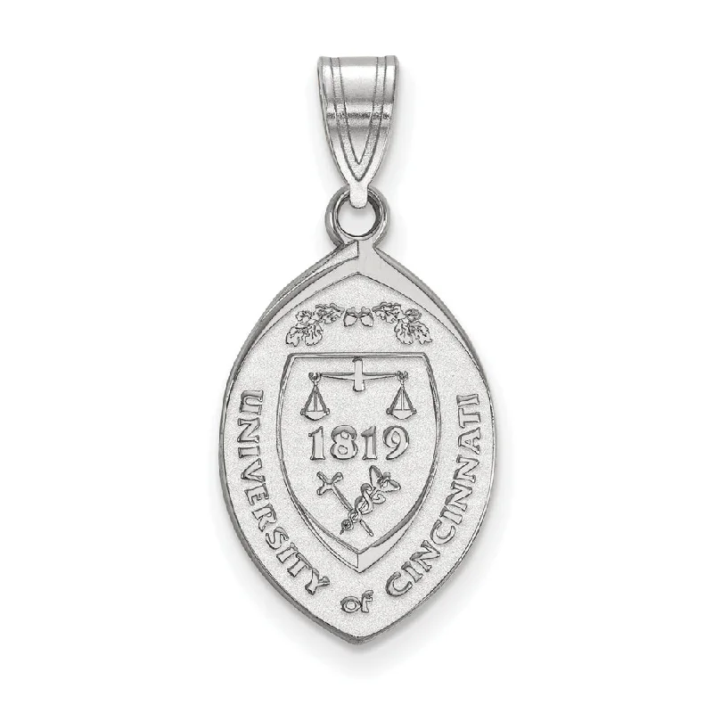 Sterling Silver U. of Cincinnati Large Crest Pendant