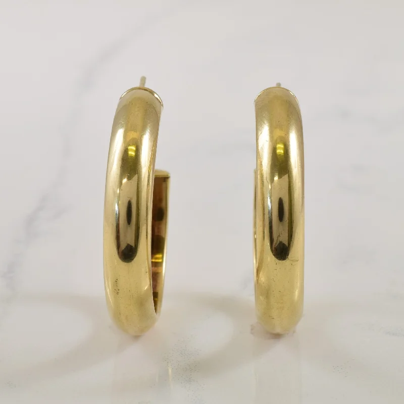 10k Yellow Gold Hoop Earrings |