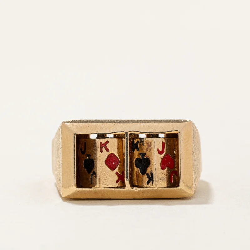 Last Chance To Grab Your Favorite Jewelry At A Discount 14k Yellow Gold Card Game Ring | SZ 11.75 | Last Chance To Grab Your Favorite Jewelry At A Discount 14k Yellow Gold Card Game Ring | SZ 11.75 |