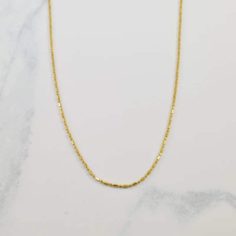 Jewelry Sale – Exclusive Styles At Lower Prices 18k Yellow Gold Bead Chain | 16" | Jewelry Sale – Exclusive Styles At Lower Prices 18k Yellow Gold Bead Chain | 16" |