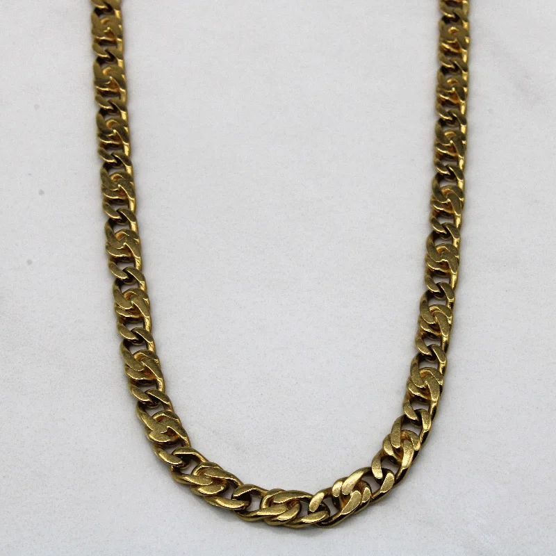 Last Chance To Grab Your Favorite Jewelry At A Discount 18k Yellow Gold Fused Cuban Chain | 21" | Last Chance To Grab Your Favorite Jewelry At A Discount 18k Yellow Gold Fused Cuban Chain | 21" |