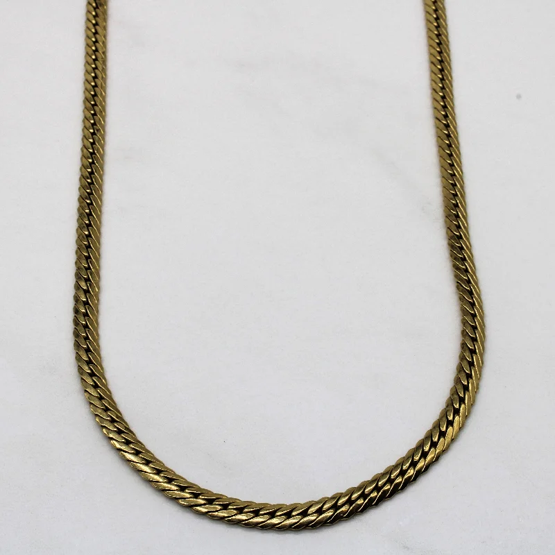 Exclusive Jewelry Sale – Shine For Less 18k Yellow Gold Slanted Cuban Chain | 24" | Exclusive Jewelry Sale – Shine For Less 18k Yellow Gold Slanted Cuban Chain | 24" |