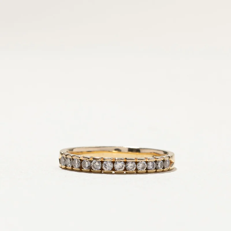 Limited-Stock Jewelry Sale – Once It's Gone, It's Gone Diamond Semi Eternity Band | 0.20ctw | SZ 5.5 | Limited-Stock Jewelry Sale – Once It's Gone, It's Gone Diamond Semi Eternity Band | 0.20ctw | SZ 5.5 |