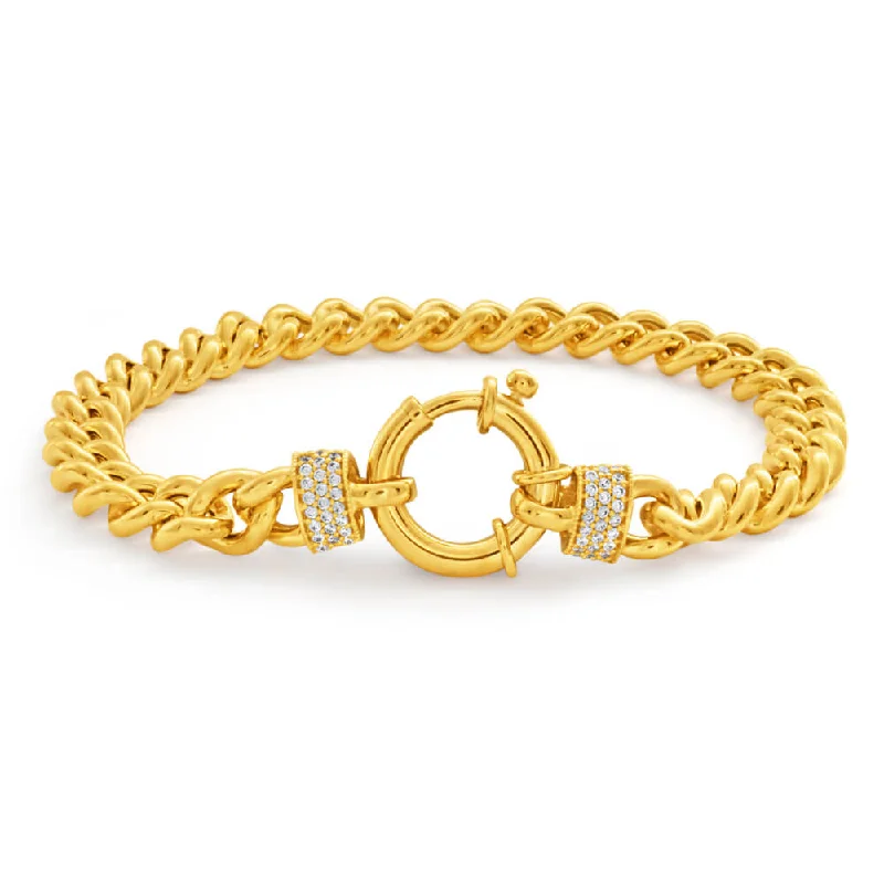 Limited-Time Jewelry Sale – Elegant Styles At Less 9ct Yellow Gold Zirconia Curb Bracelet Limited-Time Jewelry Sale – Elegant Styles At Less 9ct Yellow Gold Zirconia Curb Bracelet