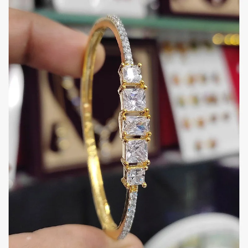 Bold And Beautiful Jewelry Now At Irresistible Prices Aamrapali Gold Plated AD Bangle Bold And Beautiful Jewelry Now At Irresistible Prices Aamrapali Gold Plated AD Bangle