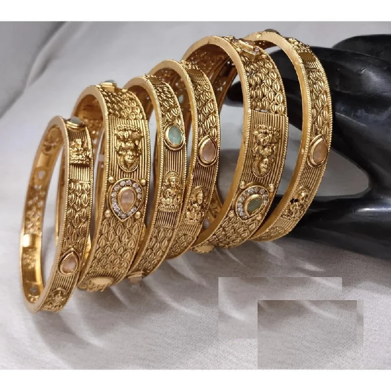 Elegant Necklaces And Bracelets At Limited-Time Offers Akruti Collection Copper Gold Plated Bangle Set Elegant Necklaces And Bracelets At Limited-Time Offers Akruti Collection Copper Gold Plated Bangle Set