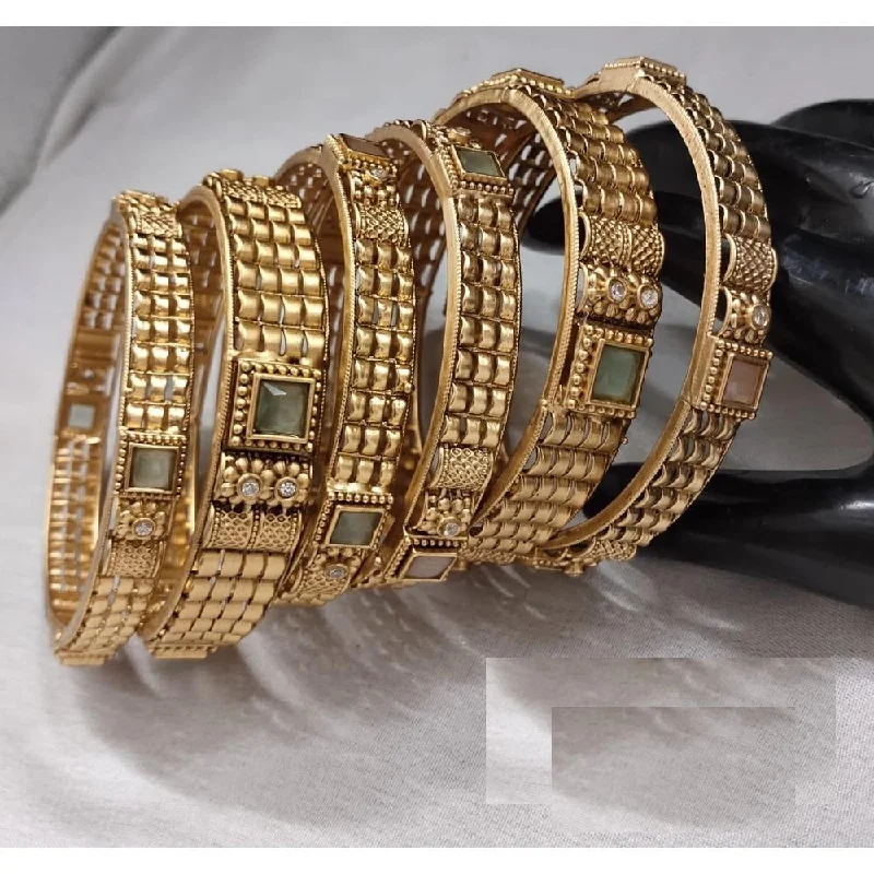Seasonal Jewelry Sale – Upgrade Your Collection Akruti Collection Copper Gold Plated Bangle Set Seasonal Jewelry Sale – Upgrade Your Collection Akruti Collection Copper Gold Plated Bangle Set