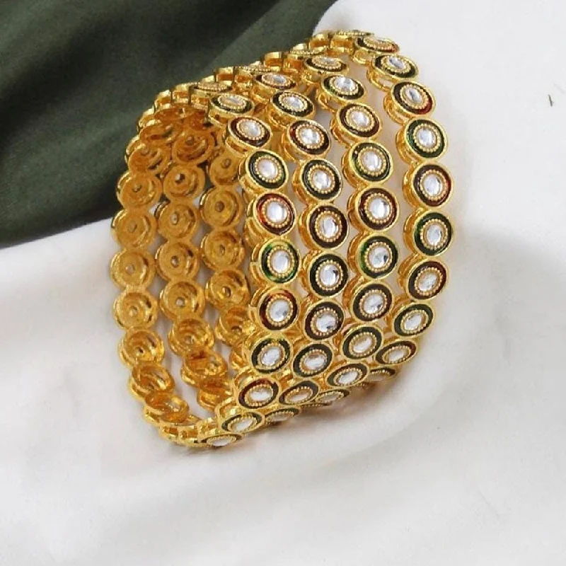 Exclusive Jewelry Offers – Sparkle For Less Akruti Collection Gold Plated Bangle Set Exclusive Jewelry Offers – Sparkle For Less Akruti Collection Gold Plated Bangle Set