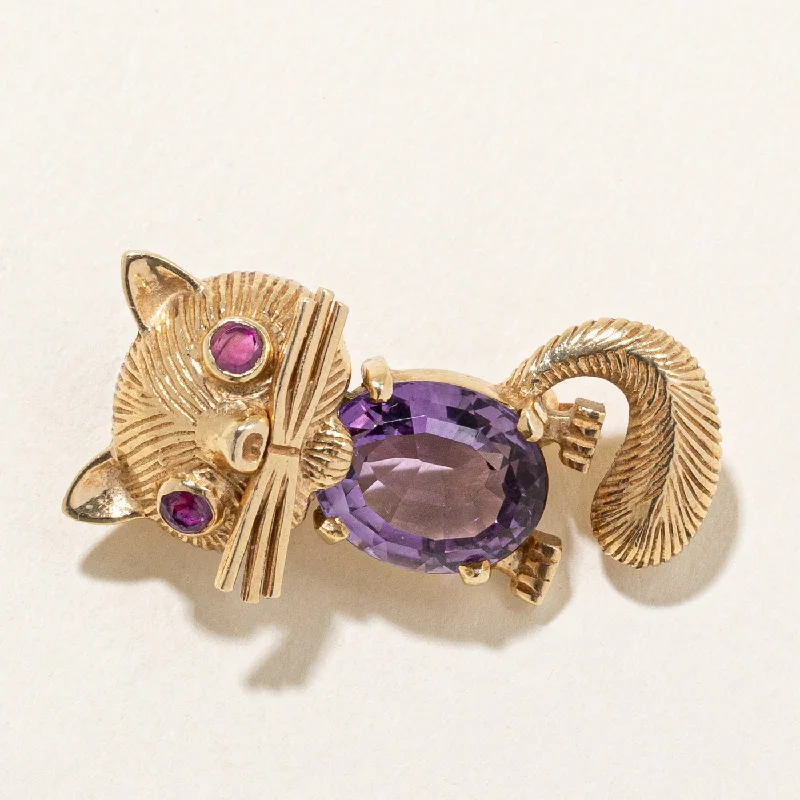 Luxury Jewelry Clearance – Shop Premium Styles Now Amethyst & Ruby Cat Brooch | 4.55ct, 0.26ctw | Luxury Jewelry Clearance – Shop Premium Styles Now Amethyst & Ruby Cat Brooch | 4.55ct, 0.26ctw |
