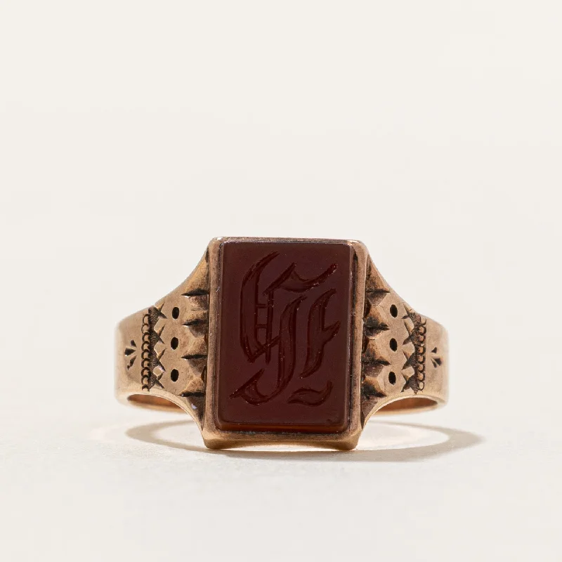 Timeless Elegance At Unbelievable Discounts Engraved Carnelian Ring | 1.00ct | SZ 3.75 | Timeless Elegance At Unbelievable Discounts Engraved Carnelian Ring | 1.00ct | SZ 3.75 |