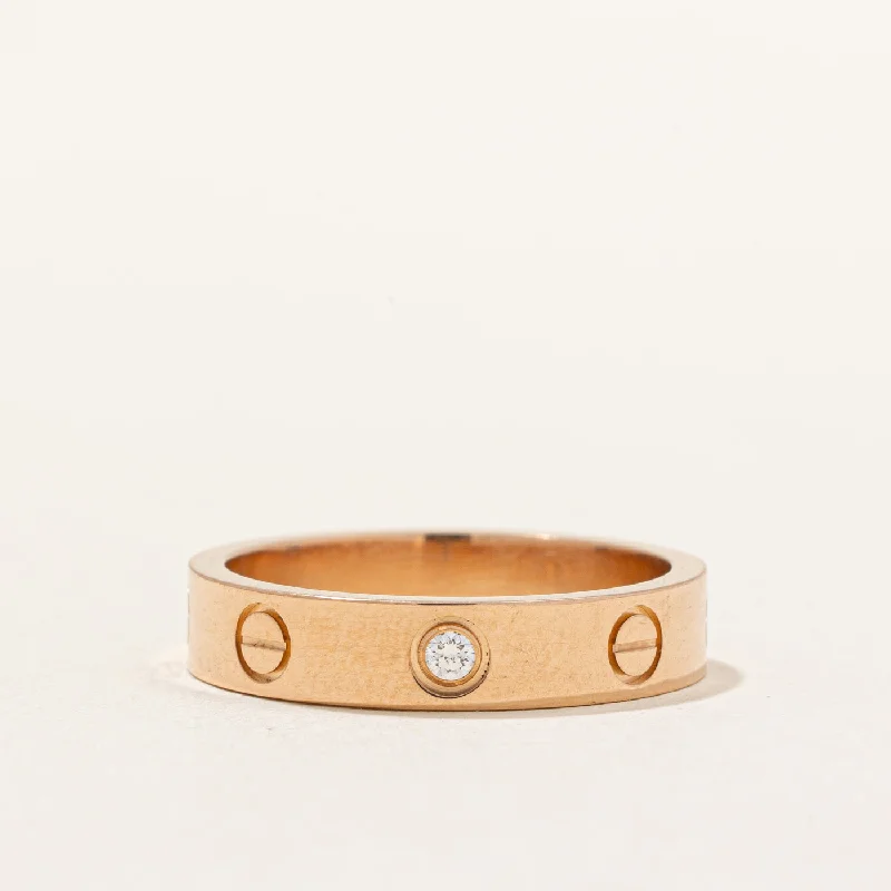 Grab Your Favorite Jewelry At The Lowest Prices Cartier' Love Wedding Band, 1 Diamond | 0.02. ct | SZ 6 | Grab Your Favorite Jewelry At The Lowest Prices Cartier' Love Wedding Band, 1 Diamond | 0.02. ct | SZ 6 |