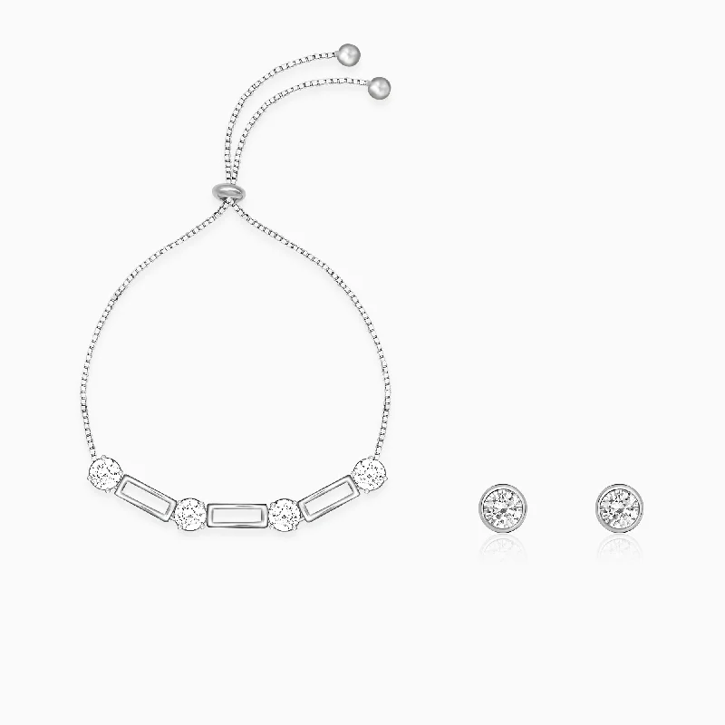 Limited Stock On Premium Jewelry At Low Prices Dazzling Zircon Duo Set