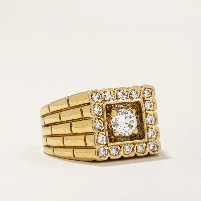 Affordable Gold-Plated Jewelry For Modern Fashion Diamond Cocktail Ring | 0.90ctw | SZ 9 | Affordable Gold-Plated Jewelry For Modern Fashion Diamond Cocktail Ring | 0.90ctw | SZ 9 |