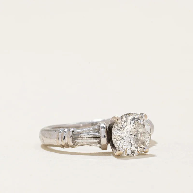 Customized Silver Jewelry For Unique Style Diamond Engagement Ring | 1.35ctw I1 H/I | SZ 4 | Customized Silver Jewelry For Unique Style Diamond Engagement Ring | 1.35ctw I1 H/I | SZ 4 |