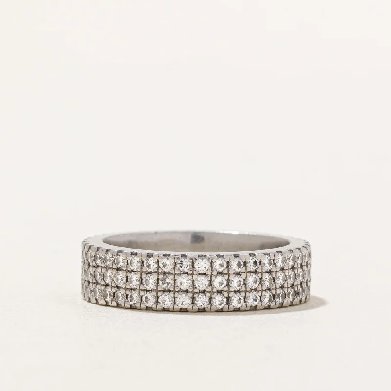 Adjustable Charm Bracelets For A Perfect Fit Double Row Diamond Eternity Platinum Band | 1.00ctw | SZ 4.75 | Adjustable Charm Bracelets For A Perfect Fit Double Row Diamond Eternity Platinum Band | 1.00ctw | SZ 4.75 |