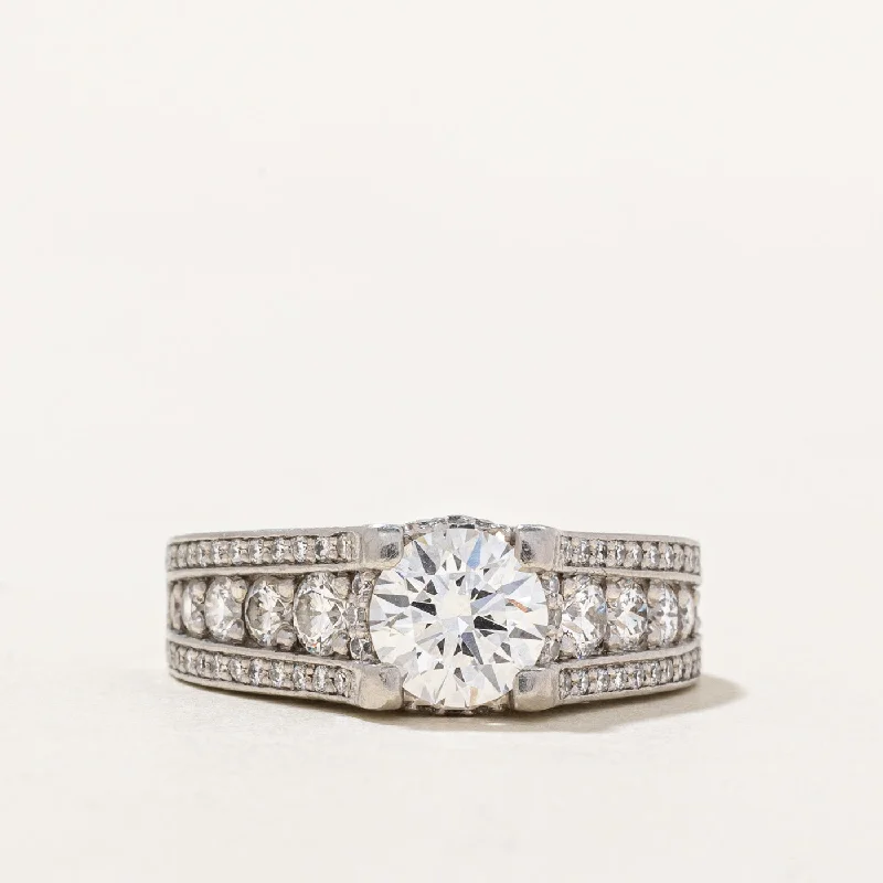 Elegant Rose Gold Jewelry For A Stylish Touch Diamond Platinum Engagement Ring | 1.95ctw VVS2 F | SZ 4.75 | Elegant Rose Gold Jewelry For A Stylish Touch Diamond Platinum Engagement Ring | 1.95ctw VVS2 F | SZ 4.75 |