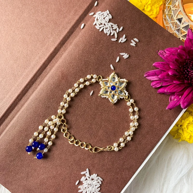 Trending Jewelry Styles Now At Limited-Time Discounts Etnico I Jewels Rakshabandhan Designer Pearl Hanging Lumba Bracelet Rakhi For Bhabhi/Sister (R116Bl-L) Trending Jewelry Styles Now At Limited-Time Discounts Etnico I Jewels Rakshabandhan Designer Pearl Hanging Lumba Bracelet Rakhi For Bhabhi/Sister (R116Bl-L)