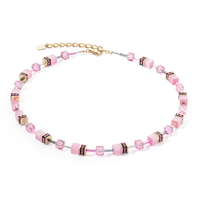 Last Chance To Grab Your Favorite Jewelry At A Discount GeoCUBE® Iconic Mono Gold necklace pink Last Chance To Grab Your Favorite Jewelry At A Discount GeoCUBE® Iconic Mono Gold necklace pink