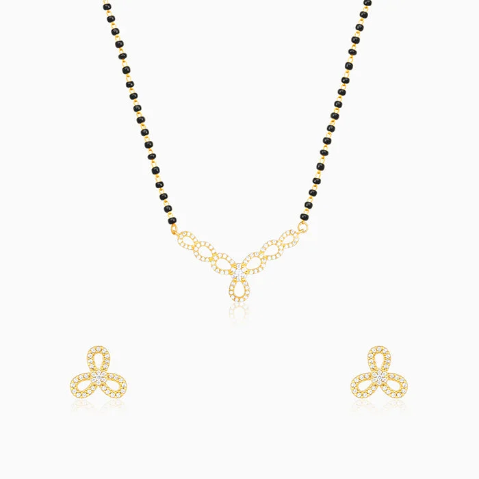Grab Your Favorite Jewelry At The Lowest Prices Golden Trifecta Love Mangalsutra Set Grab Your Favorite Jewelry At The Lowest Prices Golden Trifecta Love Mangalsutra Set