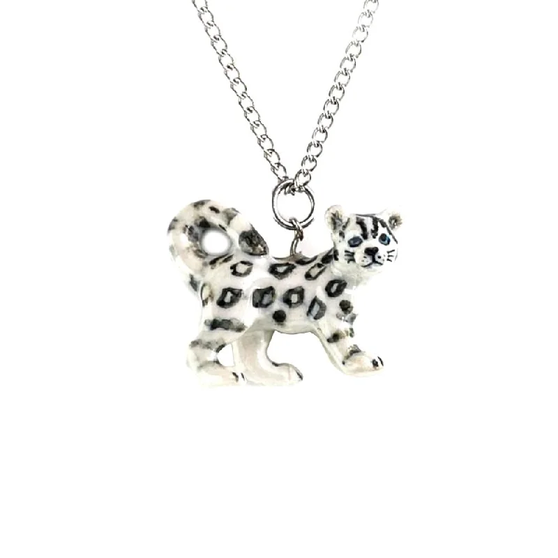 The Perfect Jewelry Piece At The Perfect Discount Snow Leopard Pendant Porcelain Jewelry