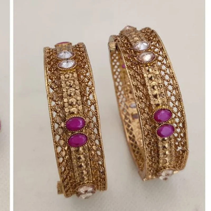 Limited-Stock Jewelry Sale – Shop Before It's Gone Jewel Addiction Gold Plated Pota Stone Openable Bangles Set Limited-Stock Jewelry Sale – Shop Before It's Gone Jewel Addiction Gold Plated Pota Stone Openable Bangles Set