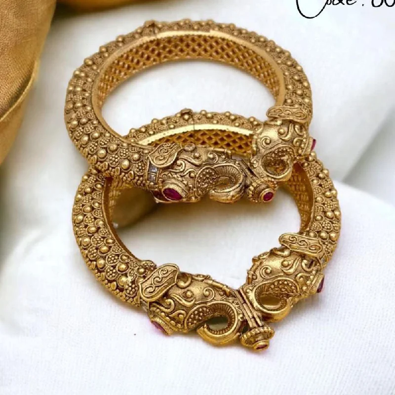Accessorize For Less – Luxury Jewelry At Affordable Prices Jewel Addiction Gold Plated Rajwadi Finish Pota Stone Openable Bangle Set Accessorize For Less – Luxury Jewelry At Affordable Prices Jewel Addiction Gold Plated Rajwadi Finish Pota Stone Openable Bangle Set