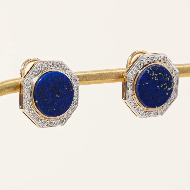 Must-Have Jewelry At Unbelievable Discounts Lapis Lazuli & Diamond Earrings | 6.00ctw, 0.48ctw | Must-Have Jewelry At Unbelievable Discounts Lapis Lazuli & Diamond Earrings | 6.00ctw, 0.48ctw |