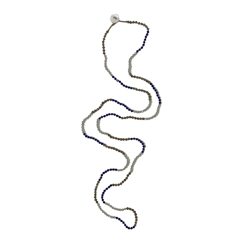 Flash Sale On Exquisite Jewelry – Don't Miss Out Lena Skadegard  Lapis,Smokey Topaz and Aquamarine Necklace