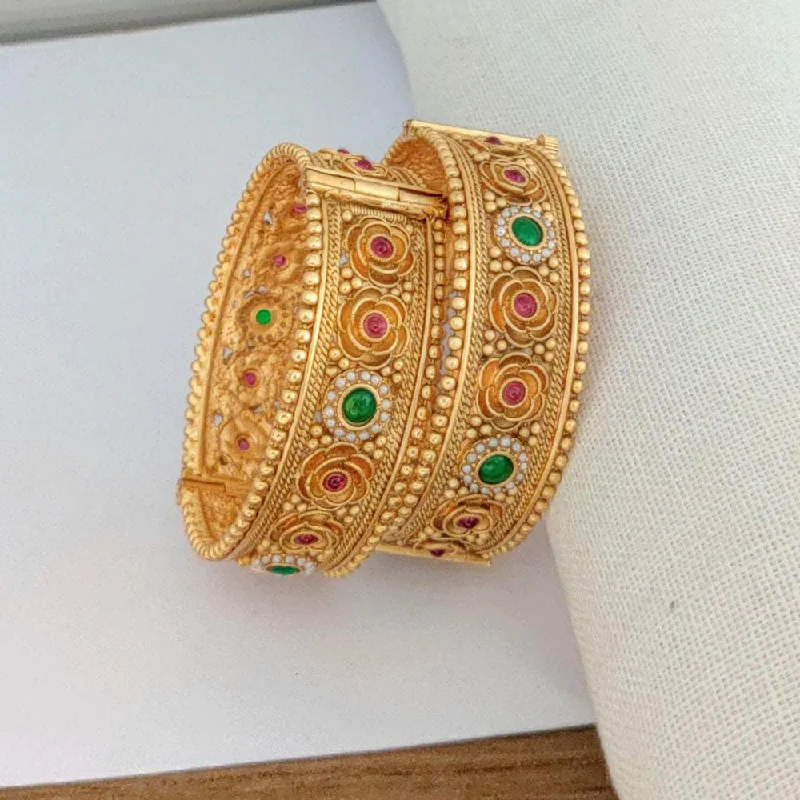 Exclusive Jewelry Bundles At Discounted Prices Manisha Jewellery Austrian Stone Gold Plated Bangles Set Exclusive Jewelry Bundles At Discounted Prices Manisha Jewellery Austrian Stone Gold Plated Bangles Set