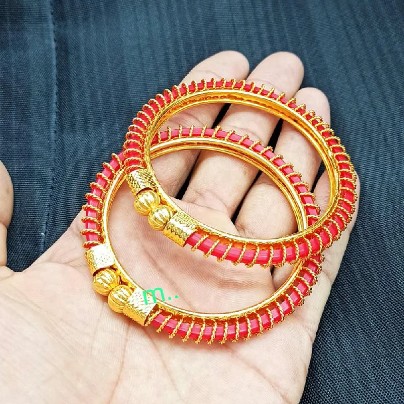 Handmade Pearl Jewelry For Timeless Elegance Manisha Jewellery Gold Plated Bangles Set Handmade Pearl Jewelry For Timeless Elegance Manisha Jewellery Gold Plated Bangles Set