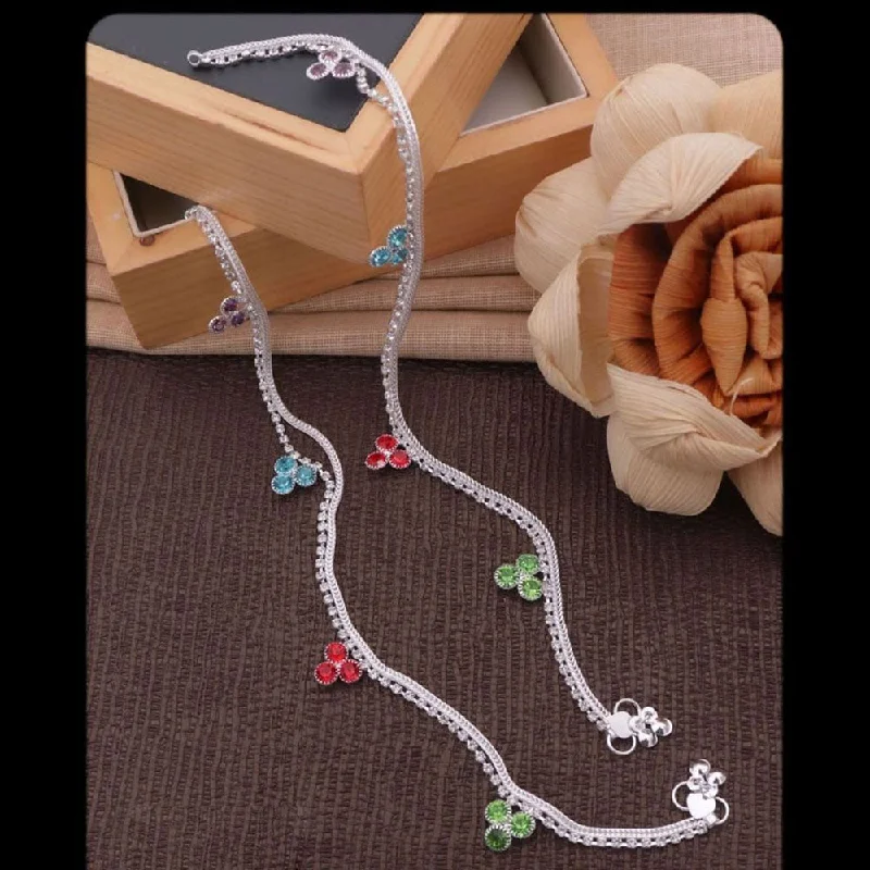 Shop Dazzling Jewelry At The Best Prices Manisha Jewellery Silver Plated Austrian Stone Payal Shop Dazzling Jewelry At The Best Prices Manisha Jewellery Silver Plated Austrian Stone Payal