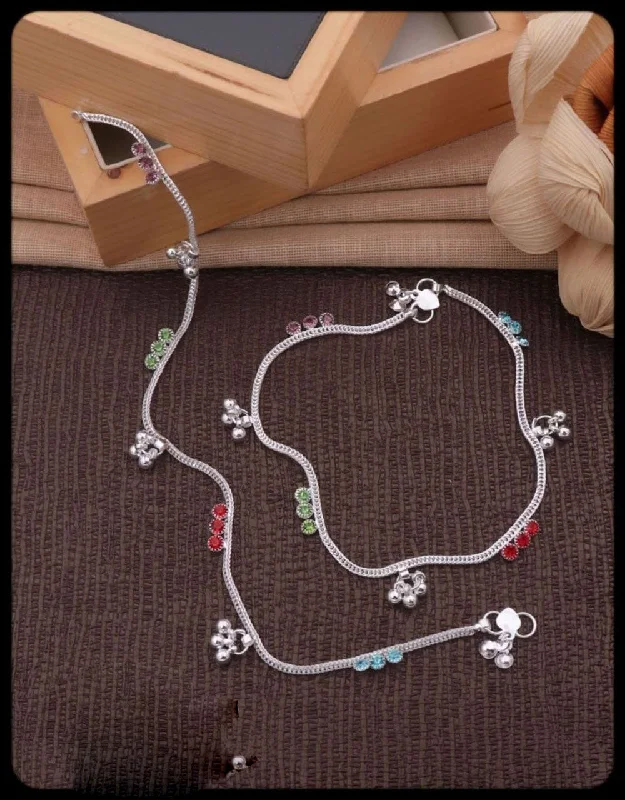 Premium Jewelry Now Available At Special Discounts Manisha Jewellery Silver Plated Austrian Stone Payal Premium Jewelry Now Available At Special Discounts Manisha Jewellery Silver Plated Austrian Stone Payal
