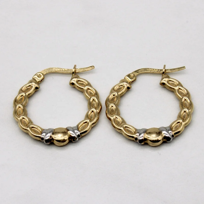 Patterned Hoop Earrings |