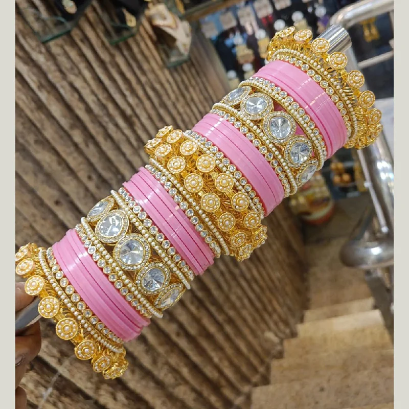 Elegant Jewelry Pieces At Unbelievable Prices Pooja Bangles Gold Plated Acrylic Bangles Set Elegant Jewelry Pieces At Unbelievable Prices Pooja Bangles Gold Plated Acrylic Bangles Set