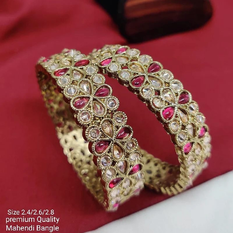 Holiday Jewelry Sale – Perfect Gifts At Great Prices Pooja Bangles Gold Plated Crystal Stone Bangles Set Holiday Jewelry Sale – Perfect Gifts At Great Prices Pooja Bangles Gold Plated Crystal Stone Bangles Set
