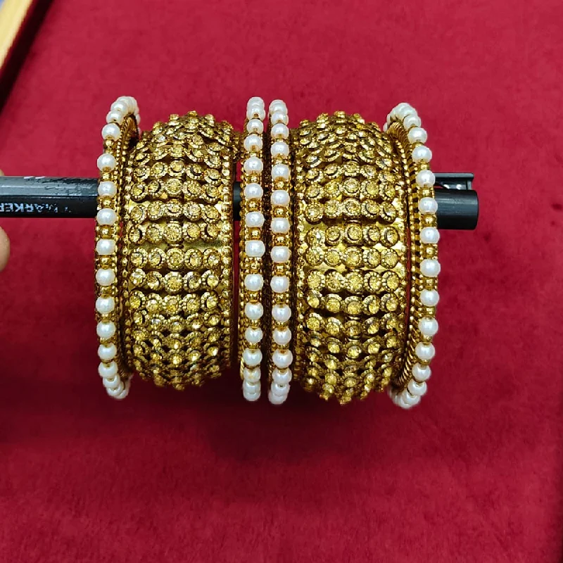 Your Perfect Accessory Now At The Best Price Pooja Bangles Gold Plated Pearl Bangle Set Your Perfect Accessory Now At The Best Price Pooja Bangles Gold Plated Pearl Bangle Set