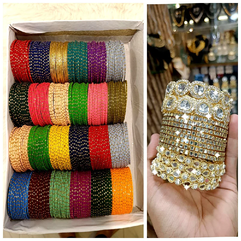 The Perfect Jewelry Piece At The Perfect Discount Pooja Bangles Matel Bangles Set