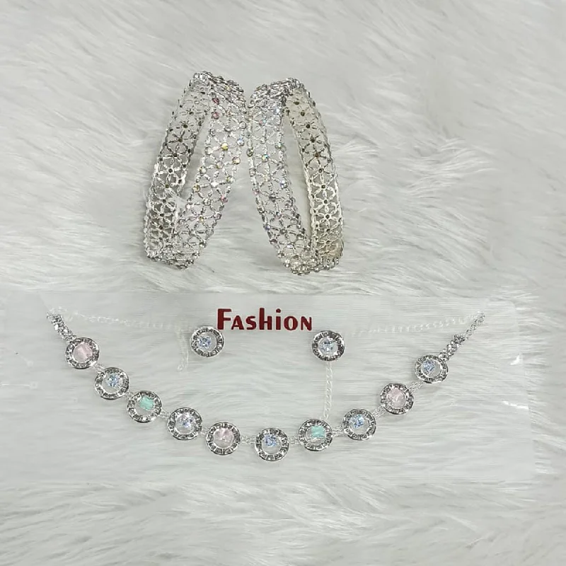 Grab Your Dream Jewelry At The Lowest Prices Pooja Bangles Silver Plated Austrian Stone Combo Set Grab Your Dream Jewelry At The Lowest Prices Pooja Bangles Silver Plated Austrian Stone Combo Set