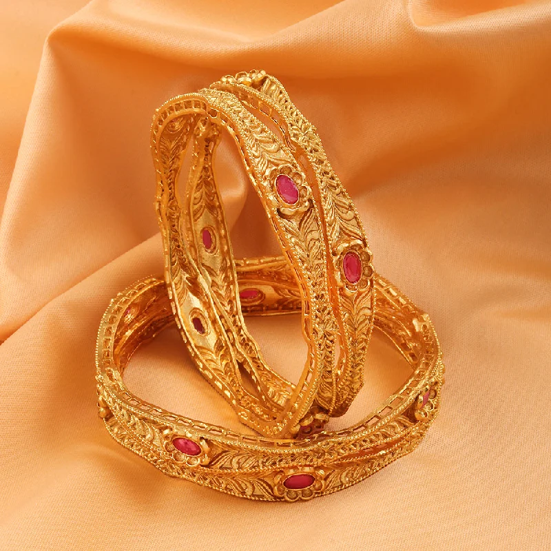 Limited-Time Jewelry Discounts – Shine Without The Splurge Raddhi Jewels Gold Plated Bangles Set Limited-Time Jewelry Discounts – Shine Without The Splurge Raddhi Jewels Gold Plated Bangles Set