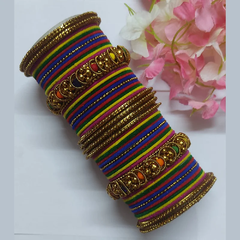 Huge Savings On Timeless Jewelry Collections Ravechi Art Gold Plated Velvet Bangles Set Huge Savings On Timeless Jewelry Collections Ravechi Art Gold Plated Velvet Bangles Set