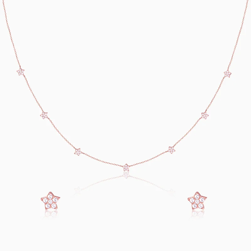 Exclusive Jewelry Offers – Shine For Less Rose Gold Star Constellation Necklace & Earrings Set Exclusive Jewelry Offers – Shine For Less Rose Gold Star Constellation Necklace & Earrings Set
