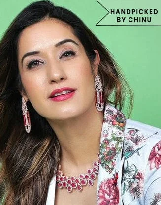Bestselling Jewelry At Special Promotional Rates Rubans Gold-Plated Handcrafted Red Stone Studded Statement Necklace Set Bestselling Jewelry At Special Promotional Rates Rubans Gold-Plated Handcrafted Red Stone Studded Statement Necklace Set