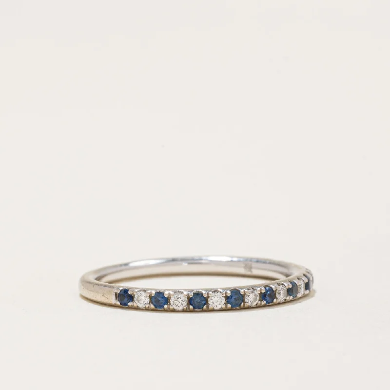 Trending Jewelry Now At Unbeatable Prices Sapphire & Diamond Half Eternity Ring | 0.15ctw, 0.10ctw | SZ 7 | Trending Jewelry Now At Unbeatable Prices Sapphire & Diamond Half Eternity Ring | 0.15ctw, 0.10ctw | SZ 7 |