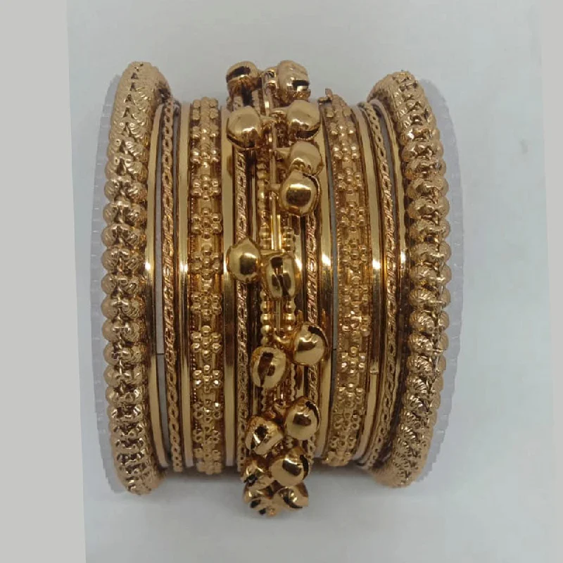 Luxury Jewelry Now At Special Promotional Rates Shree Asha Bangles Gold Plated Bangles Set - P.CH.104 Luxury Jewelry Now At Special Promotional Rates Shree Asha Bangles Gold Plated Bangles Set - P.CH.104