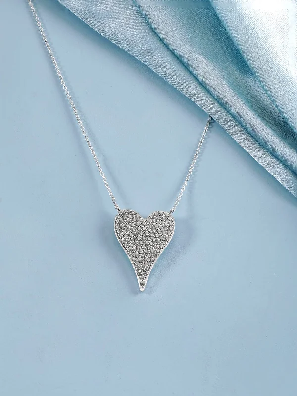 The Biggest Jewelry Sale Of The Year Is Here Rubans Silver Spectacular Silver Symphony AD Necklace The Biggest Jewelry Sale Of The Year Is Here Rubans Silver Spectacular Silver Symphony AD Necklace