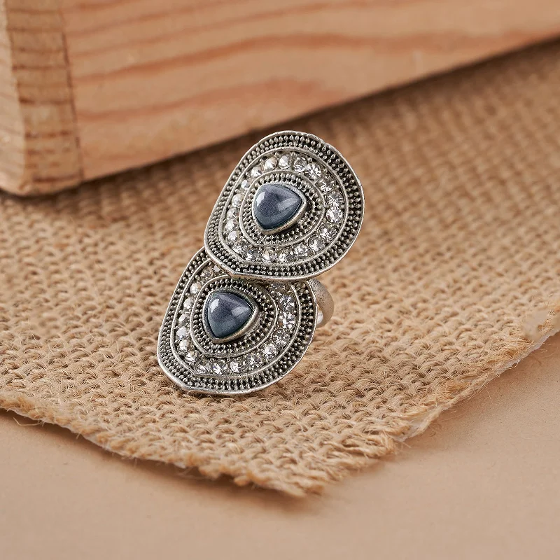 Handcrafted Jewelry Sale – Unique Designs At Low Prices Teejh Adhiya Silver Grey Finger Ring Handcrafted Jewelry Sale – Unique Designs At Low Prices Teejh Adhiya Silver Grey Finger Ring