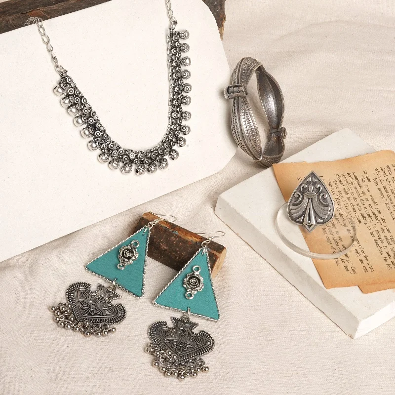 Limited-Time Offer On Elegant Jewelry Pieces Teejh Badami Oxidised Silver Jewellery Gift Set Limited-Time Offer On Elegant Jewelry Pieces Teejh Badami Oxidised Silver Jewellery Gift Set
