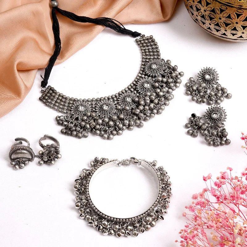 Don't Miss Our Biggest Jewelry Sale Of The Season Teejh Kalya Silver Oxidised Jewelry Gift Set Don't Miss Our Biggest Jewelry Sale Of The Season Teejh Kalya Silver Oxidised Jewelry Gift Set